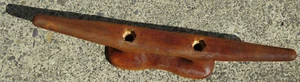 12" CLEAT Lot of 1 Galvanized RUSTY Boat Dock Beach Coastal Sailboat Craft Lake - Picture 1 of 14