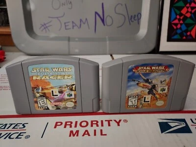 Star Wars: Rogue Squadron & Episode 1 Racer (Nintendo 64, 1998) N64 Clean T3#65 - Image 1 of 4