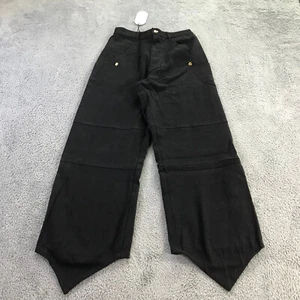 New Roari Jeans Womens 27 High Rise Relaxed Straight Black Denim Pants - Picture 1 of 12