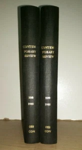 Contemporary Review (1981 in 2 Volumes) - Picture 1 of 4