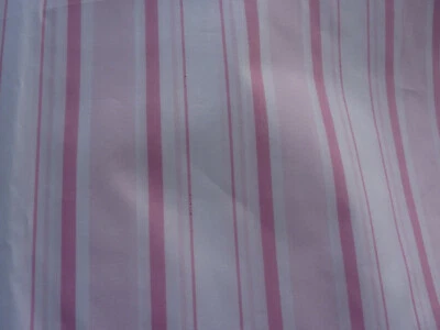Rachel Ashwell Shabby Chic Brolly 条纹粉色/白色 100% 棉府绸面料 — 第 1/2 张图片