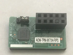 SuperMicro AOM-TPM-9670H-FIPS Horizontal  TPM 2.0 10-pin - Picture 1 of 1
