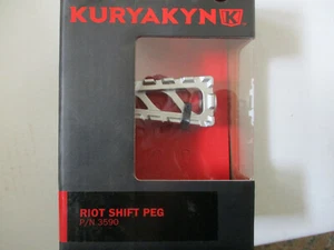 HARLEY BIG TWIN OR SPORSTER SILVER RIOT SHIFT OR BRAKE PEG - Bild 1 von 6