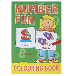 NEW NUMBER FUN COLOURING BOOK - CHILDREN'S EARLY LEARNING EDUCATIONAL ACTIVITY - Foto 1 di 3