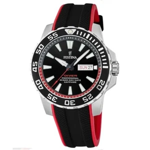 FESTINA Orologio Uomo The Originals F20662/3 Diver 200m Nero Bracciale Gomma - Imagen 1 de 4