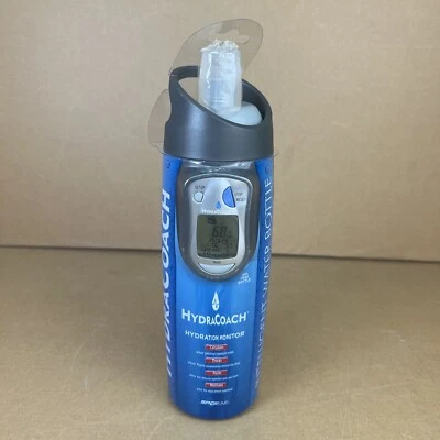 Sportline HydraCoach Intelligent Water Bottle Tacks Water Blue 22 Oz NEW - Image 1 of 4
