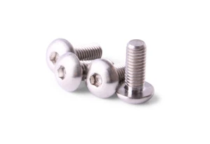M5x12 Titanium Screws Button Head 4 pieces 6AL4V Aerospace Grade - M5x12 Bolts - Picture 1 of 1