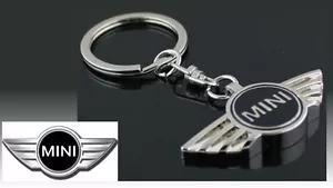 MINI car Logo Hatch Countryman Convertiable Clubman Metal Key Ring +  Gift Pouch - Picture 1 of 3