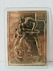 Bob Backlund WWE Wrestling Danbury Mint 22KT Gold Card Cards #3 - Imagen 1 de 3