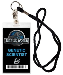 Jurassic World Genetic Scientist ID security badge HALLOWEEN COSTUME MOVIE PROP - Picture 1 of 1