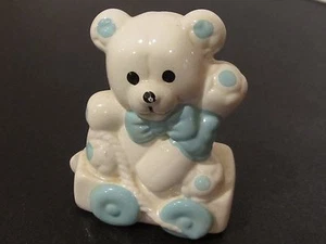 Teddy Ceramic World Inc Brooklyn pintado a mano de colección ~ PINTADO A MANO - 1991 - Imagen 1 de 8