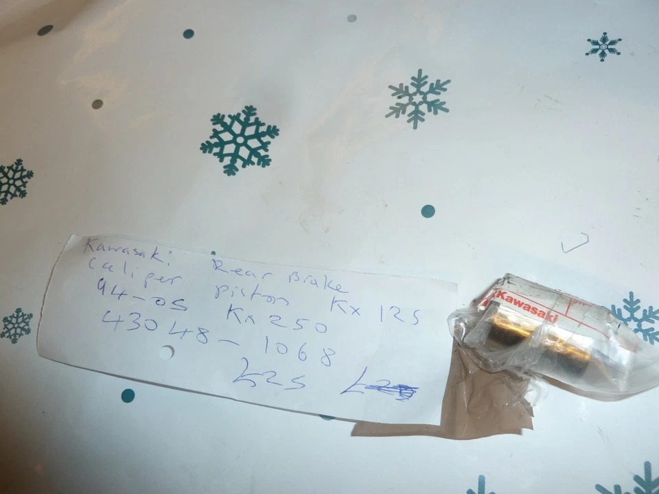 Pistón pinza freno trasero Kawasaki KX125 KX250 KLX250 43048-1068 Foto 1 de 1