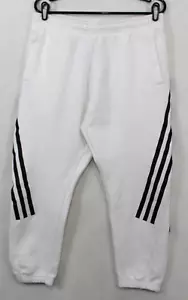 Pantalones deportivos Adidas talla L blancos Future Icons nuevos sin etiquetas - Imagen 1 de 7