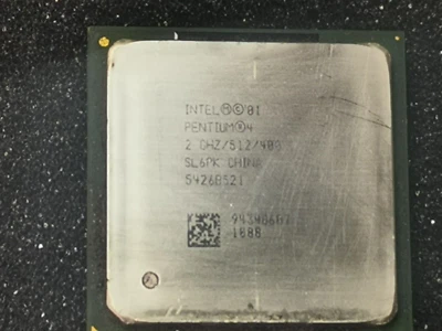 Intel Pentium 4 2 GHz SL6PK  2 GHZ/512/400 Socket 478 CPU Processor - Image 1 of 2