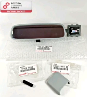 INNER REAR VIEW MIRROR COVER SET FJ BJ SERIES LAND CRUISER TOYOTA 78-84 GENUINE - Image 1 of 4