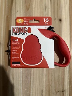 KONG Trail Retractable 16ft Tape Dog Lead - Small - Up To 45 Lbs.  - NEW - Image 1 of 2