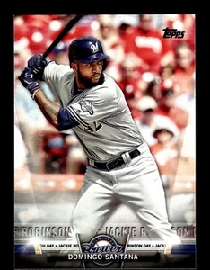 2018 Topps Salute #TS-14 Domingo Santana Milwaukee Brewers - Picture 1 of 2