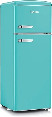 RKG8934 SEVERIN FRIGORIFERO VINTAGE ANNI 50 DOPPIA PORTA TURCHESE RETRO' E (A++)