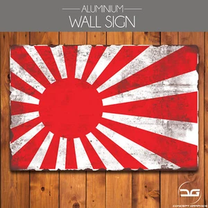 JDM Rising Sun Japón Vintage Garaje Divertido Hombre Cueva Metal Pared Letrero Mecánico - Imagen 1 de 6