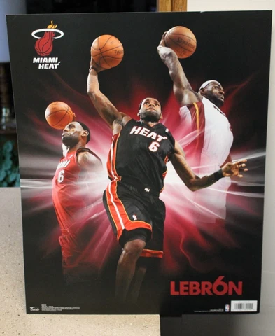 LaBron James 2011 Miami Heat Poster 20x16" Cover