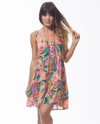 出售! 44 美元 RIP CURL PARADISO 盖海滩浅橙色中号大号代码 25-68 — 第 1/3 张图片