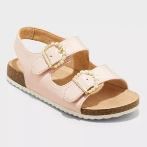 Toddler Girls' Reagan Footbed Sandals - Cat & Jack™Size 10T - Picture 1 of 3
