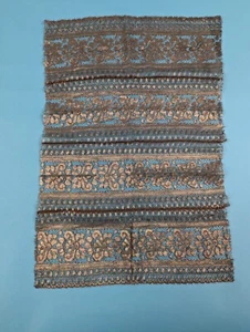 ANTIQUE 1920’S METALLIC GOLD LAME LACE PANEL OLD STOCK - Picture 1 of 3