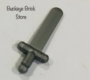 LEGO GRAY SWORD Shortsword Minifigure CLASSIC Castle Knight Broadsword - Picture 1 of 3