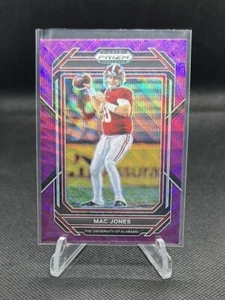 Panini Prizm Draft Picks 2023 Mac Jones Purple Wave #70 - Foto 1 di 2