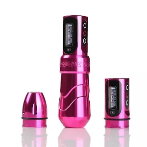 Macchina per tatuaggi wireless trucco penna rotante motore forte 2400 mAh batteria LED - Foto 1 di 23
