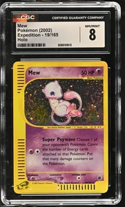 CGC 8 Mew 2002 Expedition 19/165 Holo Pokemon Card - Picture 1 of 2