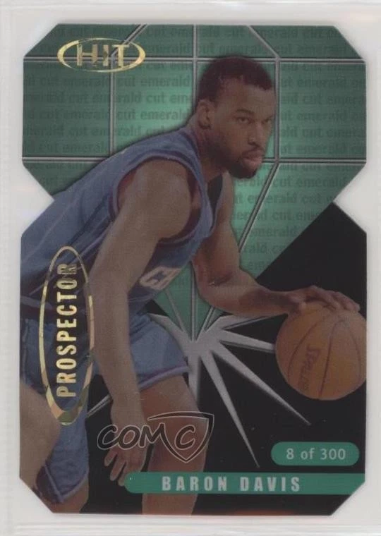 2000 Sage Hit Prospector Emerald Die-Cut /300 Baron Davis #P4 - Image 1 of 2