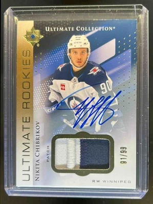 2024-25 Ultimate Collection Nikita Chibrikov Rookies Patch Auto RC #/99 - Image 1 of 2