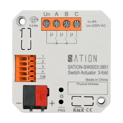 3 x KNX actuator switching actuator flush-mounted 4 x binary input switch box - Image 1 of 4