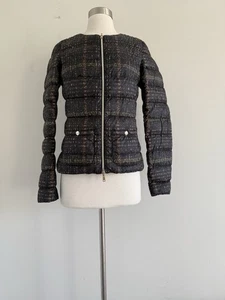 CHAQUETA ACOLCHADA REVERSIBLE CON BOLSILLOS CREMALLERA COMPLETA HERNO GOOSE DOWN TALLA 42 HECHA EN RUMANIA - Imagen 1 de 14