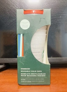 Starbucks Summer 2021 Color Changing Confetti Reusable Cold Cups 24oz. Limited. - Bild 1 von 7