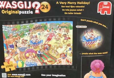 Wasgij Original 1000 pc # 24 A Very Merry Holiday 2014 Jigsaw puzzle Rare - Image 1 of 2