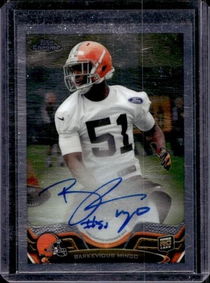 2013 Topps Chrome Barkevious Mingo Rookie Auto RC Rookie #380/600 Browns - Image 1 of 2