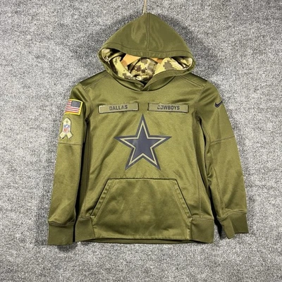 Dallas Cowboys Nike Youth Small Salute to Service Military Army Pullover Hoodie - Image 1 of 4