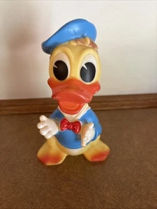 Vintage 5.5” Donald Duck Squeeze Toy Walt Disney Productions - Picture 1 of 2