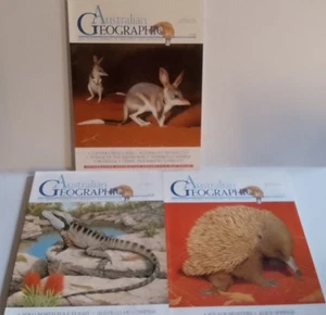 Australian Geographic Magazines 1987 3x Issues 5, 6, & 8 + Inserts - Picture 1 of 6