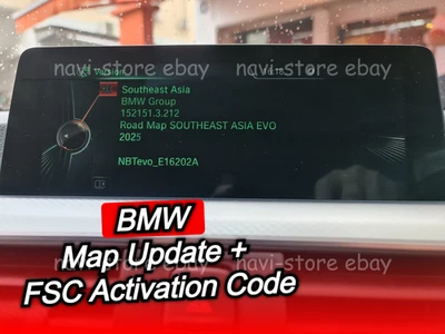 BMW Southeast ASIA EVO id4 2025-1 MAP Navigation Update + FSC Activation Code - Image 1 of 4