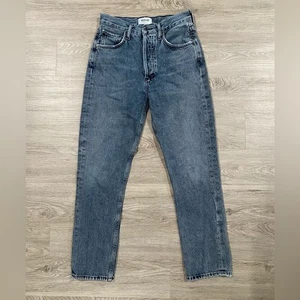 Agolde Riley Cotton Button Fly Tapered Leg Jeans - Bild 1 von 8