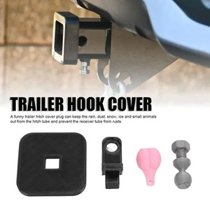 Funny Trailer Hitch Cover 3D With Tiny Nuts Novelty Towing Gag Ball For Zz1 - Picture 1 of 12