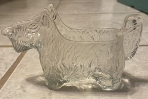 Vintage 1930's LE Smith Scottie Dog Glass Creamer Cereal Giveaway - Picture 1 of 6