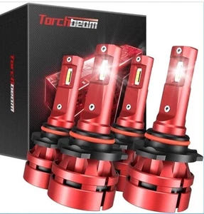Torchbeam T2 9005/HB3 9006/HB4 Bulbs Combo 90,000 LM 60W 900% Superior Brighter - Picture 1 of 9