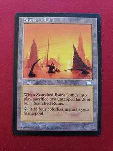 Scorched Ruins ×1 Weatherlight #166 MtG - Picture 1 of 5