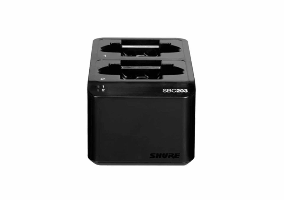 Shure SBC203-US Dual Docking Station for SLXD Transmitters and SB903 Battery - Image 1 of 4