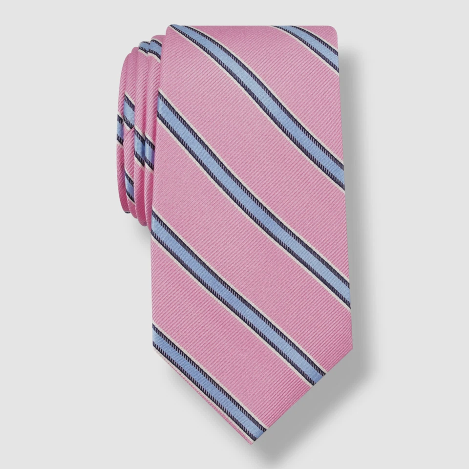 Corbata de cuello de seda delgada a rayas Gaillard rosa para hombre Nautica talla 58X3,0 Foto 1 de 1