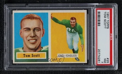 1957 Topps Tom Scott #25 PSA 7 - Image 1 of 2